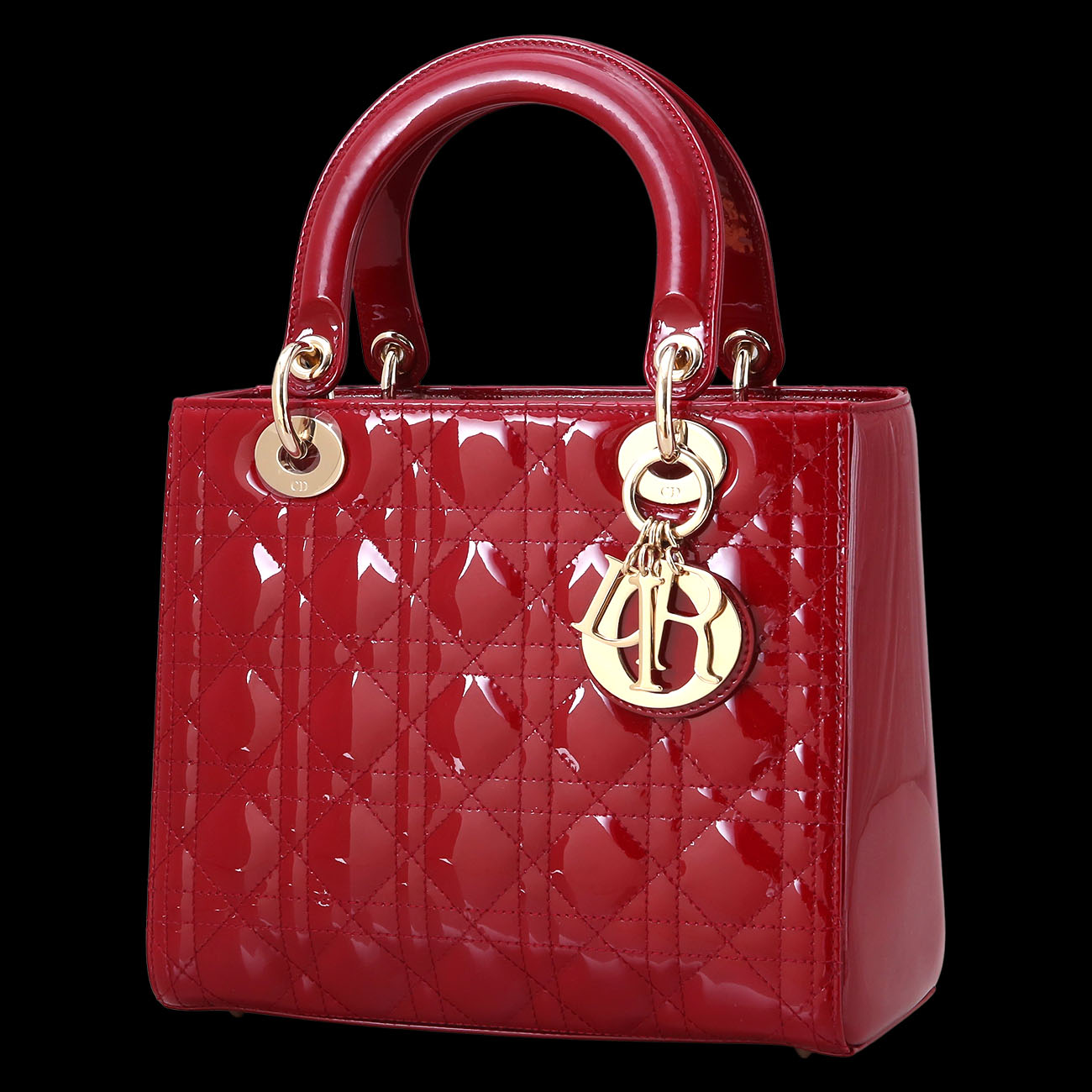 CHRISTIAN DIOR(USED)크리스찬디올 페이던트 레이디디올 미디움 백